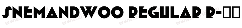 SnemandW00 Regular R字体转换